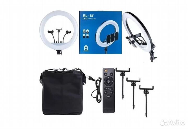 Профессиональная Кольцевая лампа 36 см и 45 см