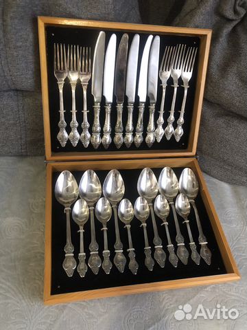 Набор столовых приборов мельхиор СССР