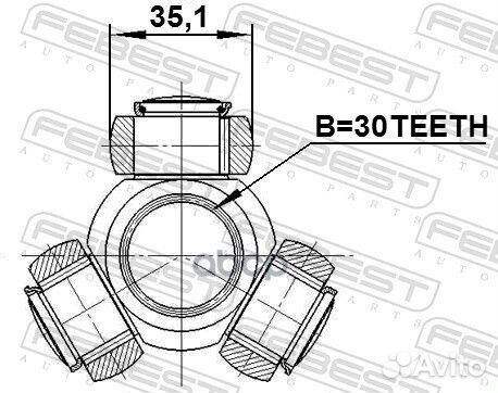 Трипоид 30x35.1 Febest 958 1216-ELN19 Febest