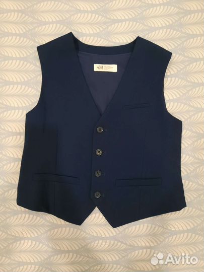 Жилет HM рост 134 синий