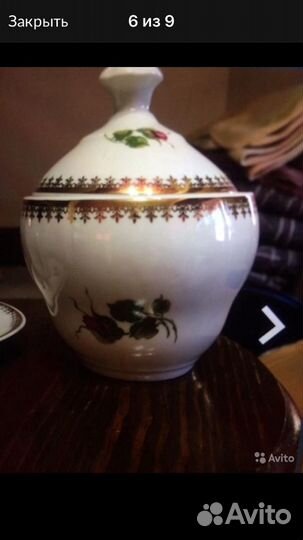 Фруктовница. Хрусталь. Сахарница.Польша