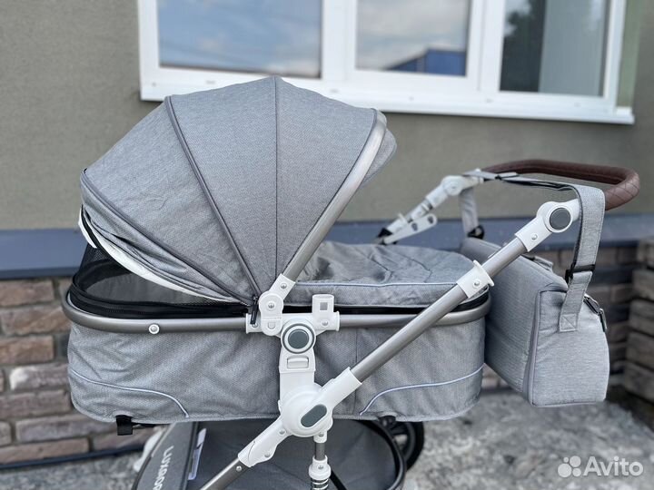 Коляска 3 в 1 с перекидной ручкой