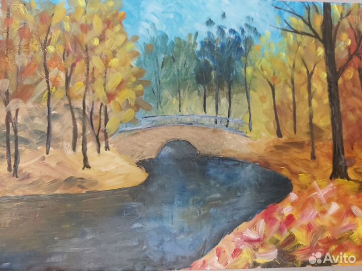 Картина маслом на холсте/оргалите