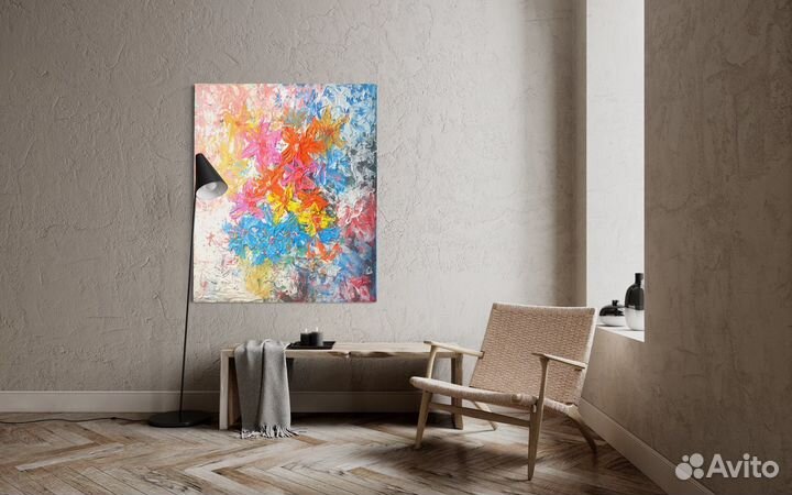 Картина интерьерная большая 120-100см