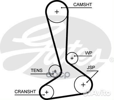 Комплект ремня грм K015645XS Gates