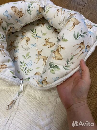 Конверт +комбинезон+шапка зимний