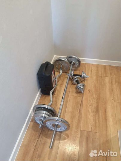 Гантели разборные и штанги 90кг