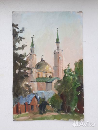 Этюд маслом (пейзаж) живопись и рисунок