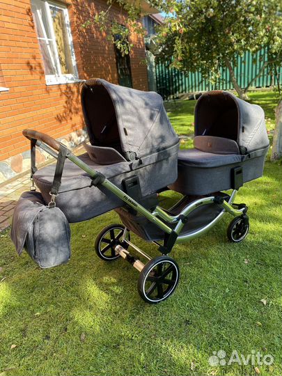 Коляска для двойни или погодок 2 в 1