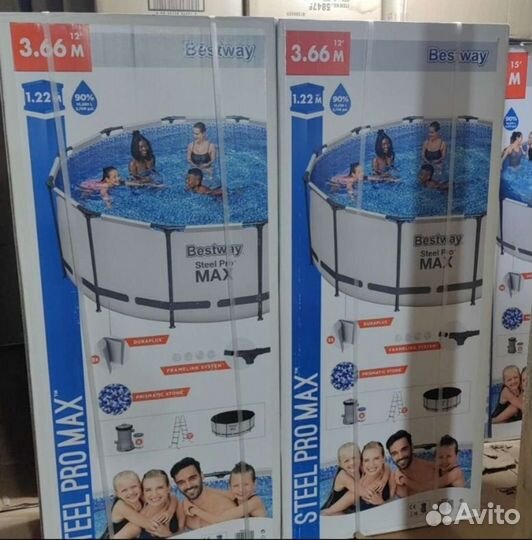 Каркасный бассейн 366 на 122 Bestway 56420