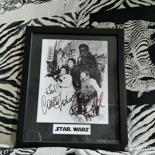 Star Wars автографы в раме