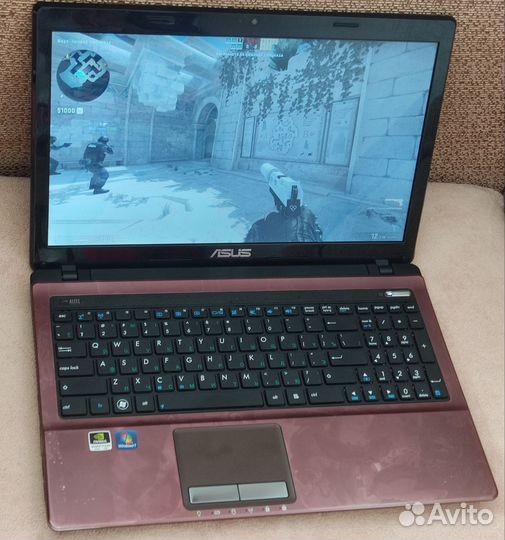 Игровой ноутбук asus K53S core i7 GT cuda