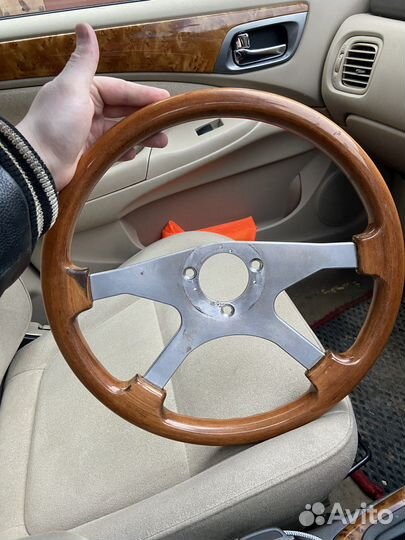 Руль деревянный