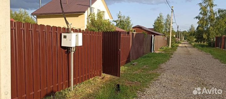 Забор из профнастила быстро работа по договору