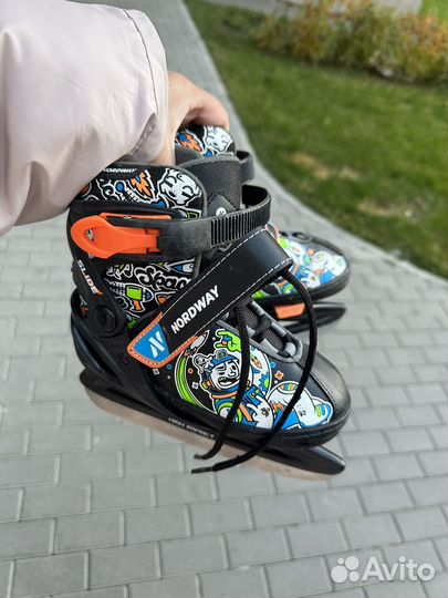 Коньки детские раздвижные 26-31р