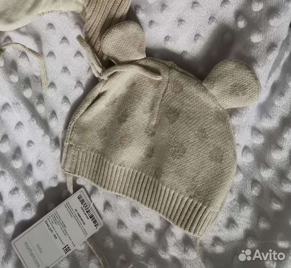 Новая Шапка детская Mothercare 1-3 месяца