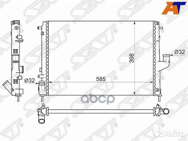 Радиатор Nissan Almera 12-19 / Terrano 14-22