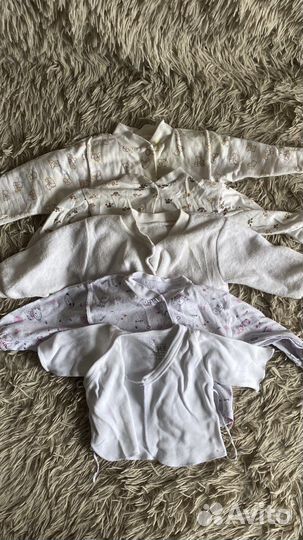 Распашкнки и ползунки 52-54-56