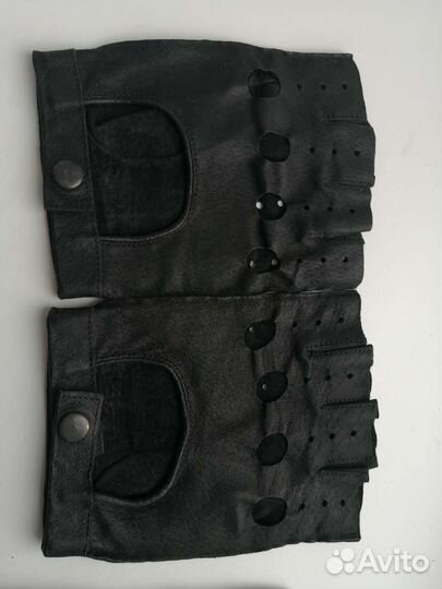 Хромовые Полуперчатки новые