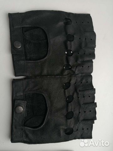 Хромовые Полуперчатки новые