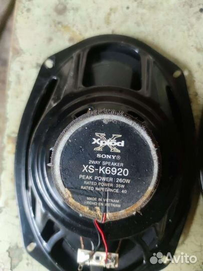 Колонки Sony (6x9)