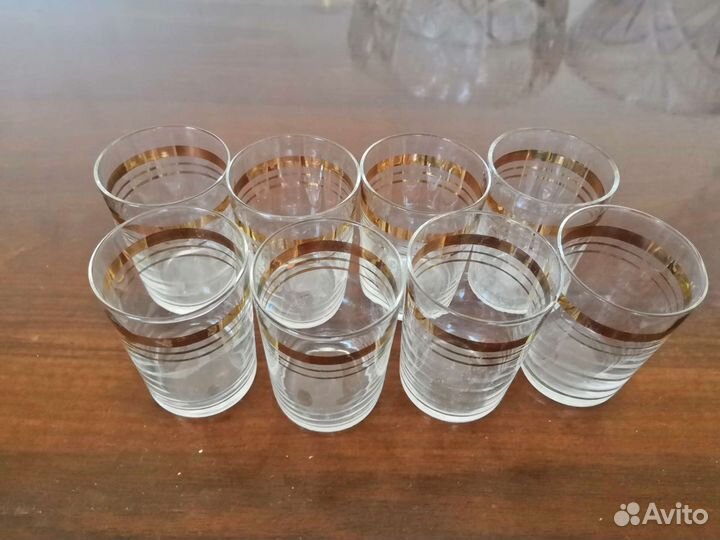 Стаканы, рюмки разные