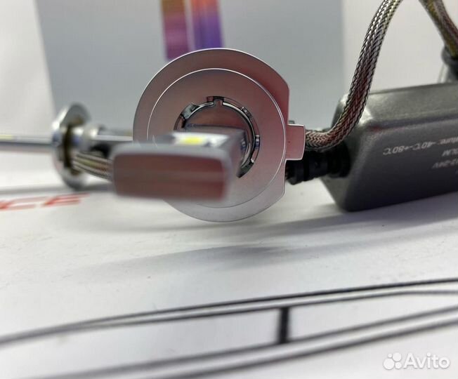 Лампы диодные h7 гибкий охладитель