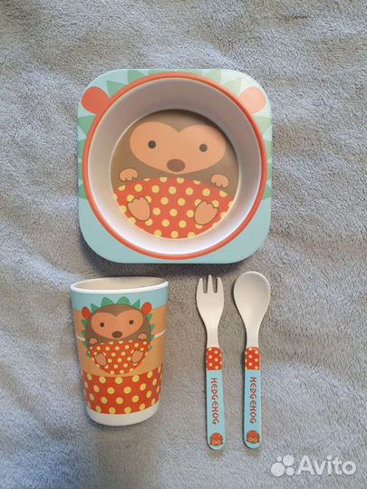 Посуда детская из бамбука (натуральный материал)