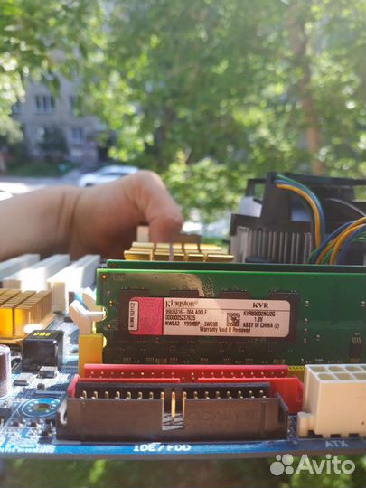 Комплект мать+проц+озу+видеокарта+кулер