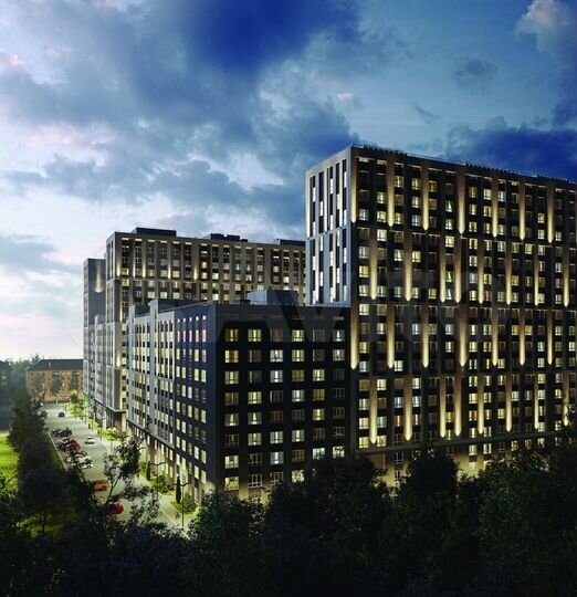 1-к. квартира, 53,8 м², 4/19 эт.