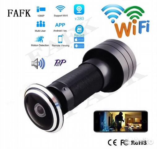 Дверной видеоглазок Fafk wifi