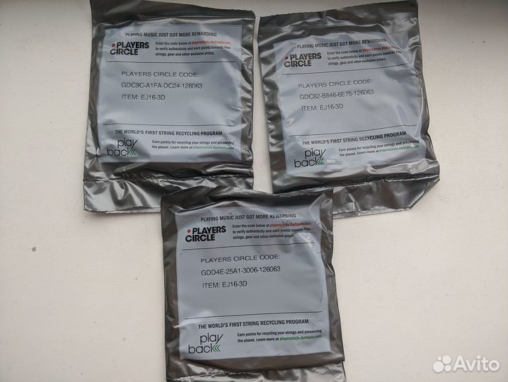 Струны для акустической гитары D addario EJ16 -3D