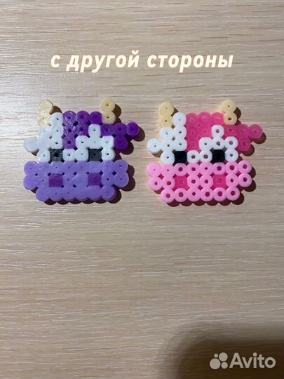 Коровки из термо мозайки