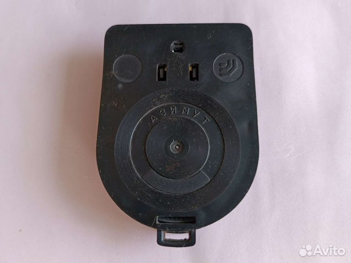 Компас Азимут СССР с линейкой и зеркалом