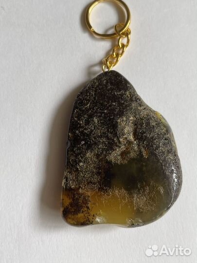 Брелки XXL натуральный янтарь. Не пресс