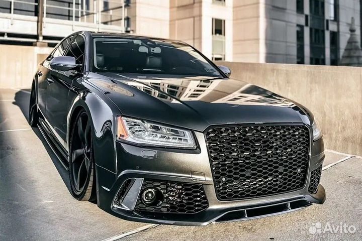 Audi A8 D4 передний бампер RS8 дорестайлинг