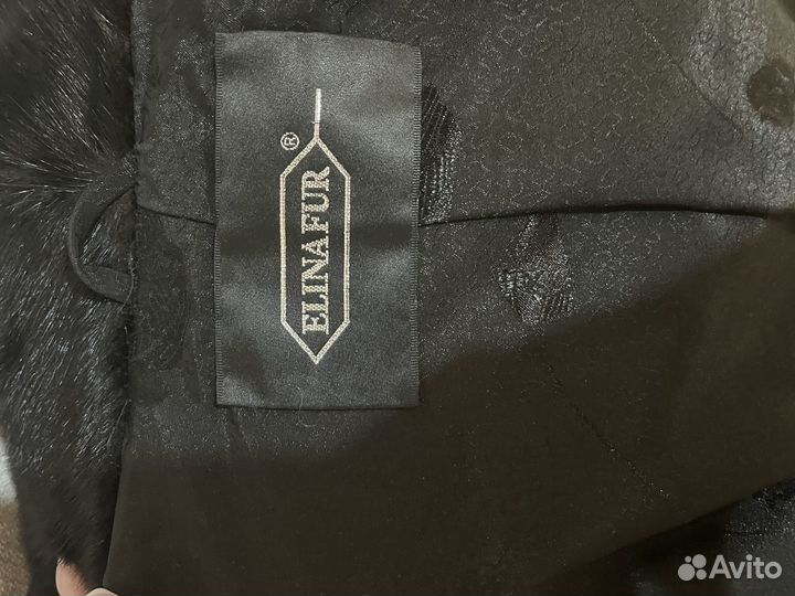 Шуба норковая 42 44 черная