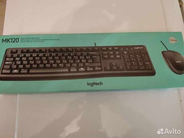 Клавиатура+мышь проводная Logitech Desktop MK120