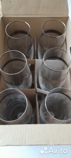 Фужеры и стаканы из стекла СССР