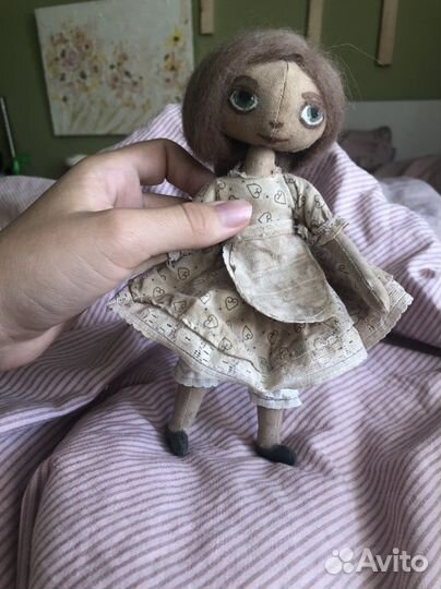 Кукла чердачная тыковка под старину ручная работа