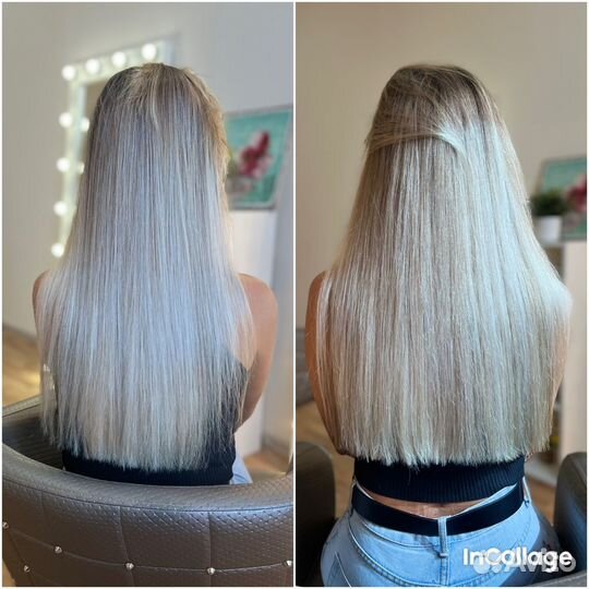 Наращивание волос, загущение, цветные пряди