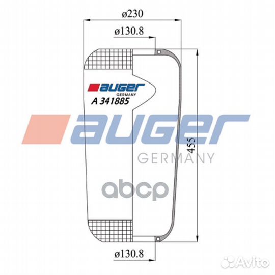 Пневморессора MAN A 341885 auger