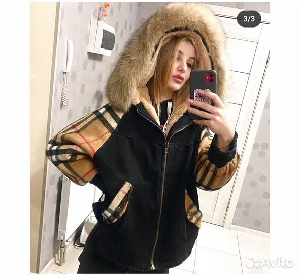 Женская куртка с мехом