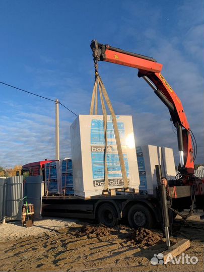 Газоблок. Доставка и разгрузка