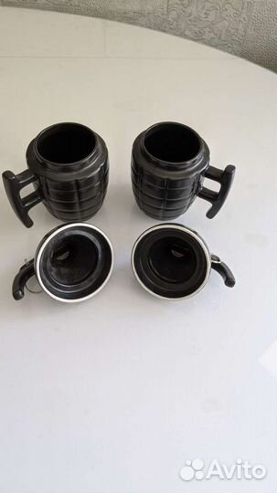 Кружка с крышкой новая