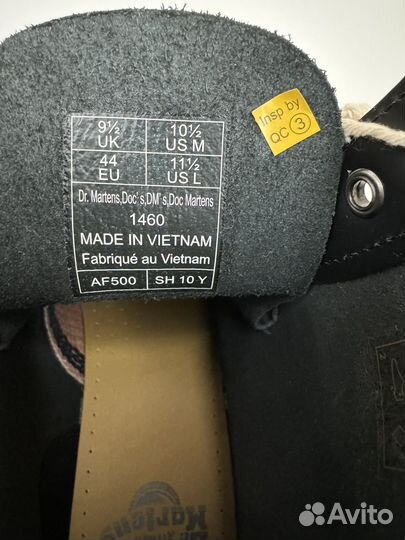 44eu Dr Martens 1460 Оригинал Новые Ботинки