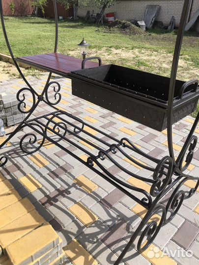 Кованые мангалы с крышей