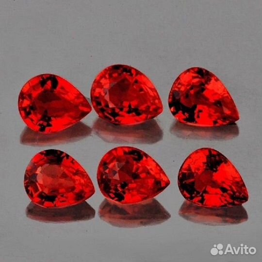 Сапфир натуральный 1,18Ct 4х3мм 6шт VVS Цейлон