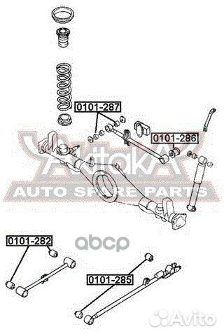 0101282 asva сайлентблок задней подвески 0101-2