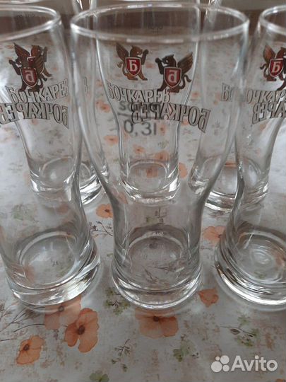 Стаканы для пива Бочкарёв новые